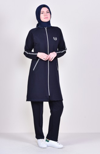 Zippered Tracksuit 1050-03 dark Navy 1050-03