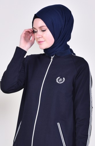 Zippered Tracksuit 1050-03 dark Navy 1050-03