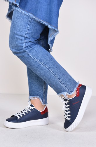 Navy Blue Sport Shoes 0778-07