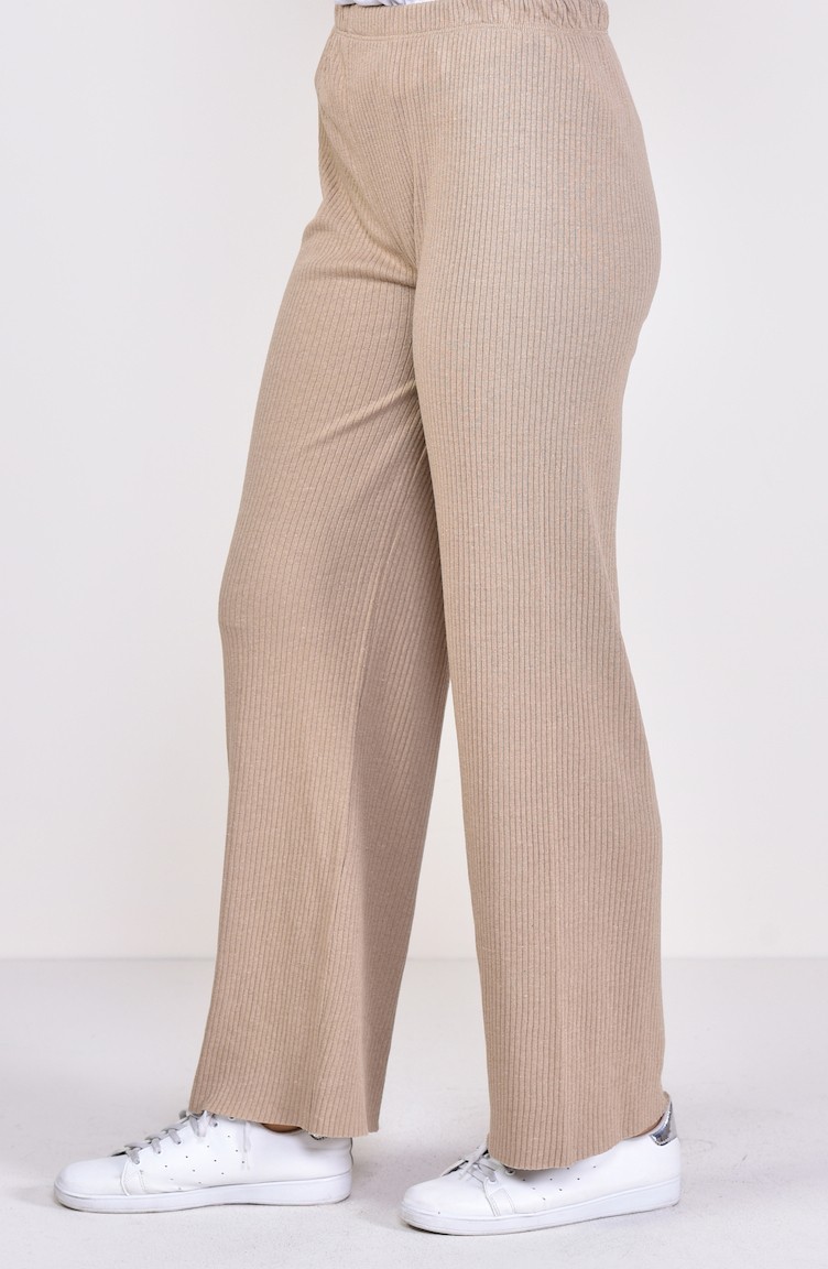 Stoff schlaghose beige Clearance