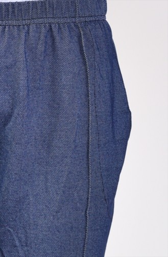Pantalon avec Poches 7852-02 Bleu Marine 7852-02