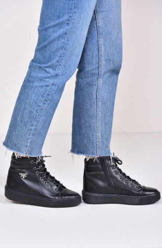 Black Boots-booties 0810-12