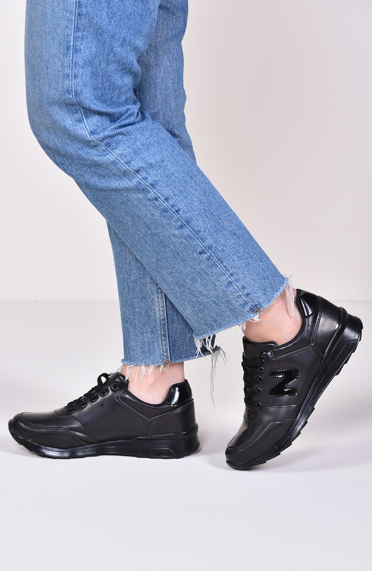 black patent sneakers for ladies