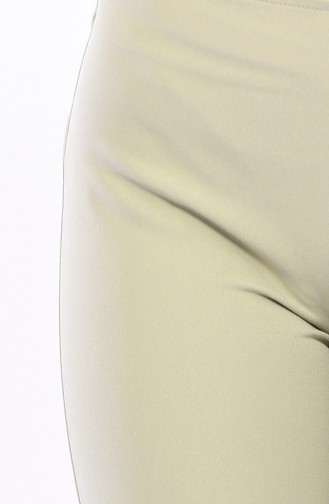 Side Zippered Lycra Pants 9010-02 Stone 9010-02