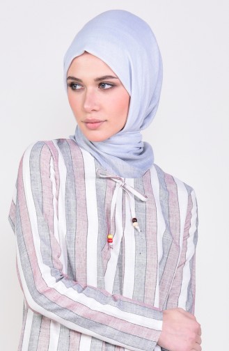 Weinrot Hijab Kleider 6366-04