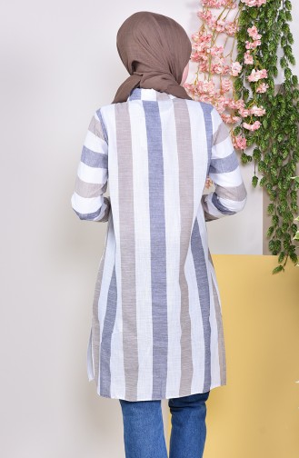 Striped Tunic 6369-01 Mink 6369-01