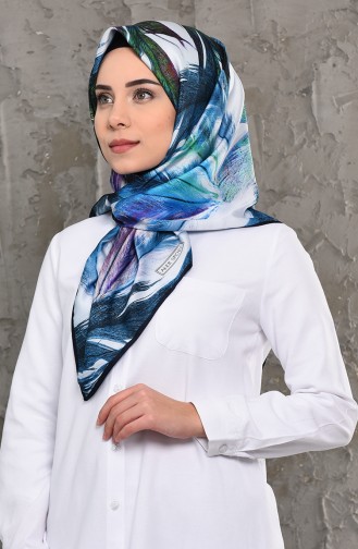 AKER S Twill Shawl 7202-769-922 Navy Blue Blue 7202-769-922