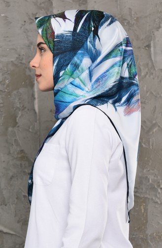 AKER S Twill Shawl 7202-769-922 Navy Blue Blue 7202-769-922