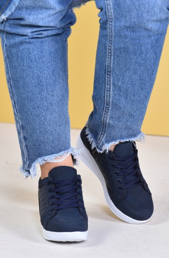 Navy Blue Sport Shoes 0107-04