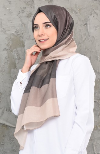 Patterned Cotton Shawl 95262-05 Beige 95262-05