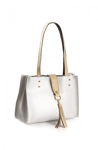 White Shoulder Bags 10570BE