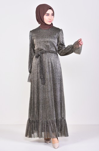Robe Hijab Couleur Brun 81657-02
