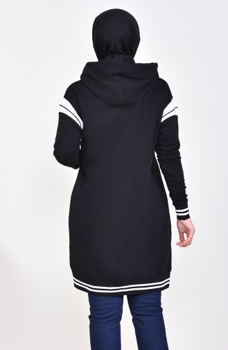 Sport Cape mit Kapuze 8379-01 Schwarz 8379-01