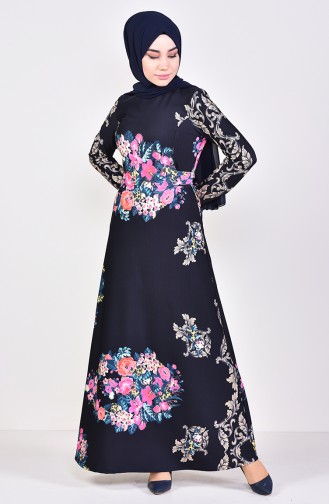 Dilber Belted Dress 1137-02 Navy 1137-02