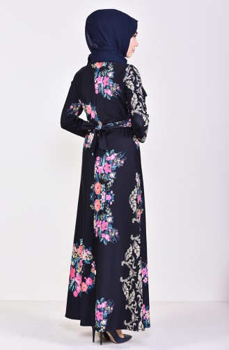 Robe Hijab Bleu Marine 1137-02