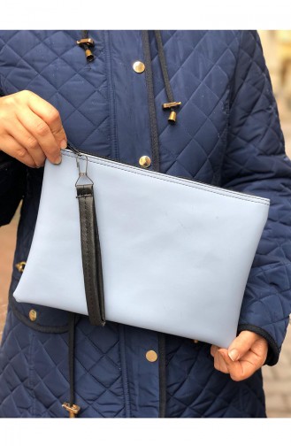 Baby Blue Portfolio Clutch 12-17