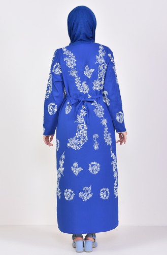 Indigo Hijab Dress 0004-06