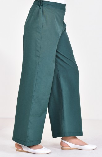 Pantalon Taille élastique 9100A-01 Vert emeraude 9100A-01