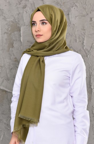 Düz Cotton Şal 19045-21 Haki