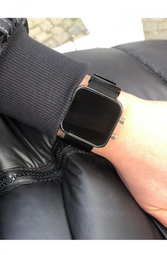 ساعة يد نسائية بتصميم معدني مجدول RCD17 لون أسود 17