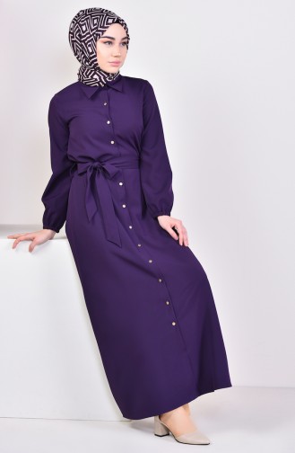 Purple Hijab Dress 0003-07