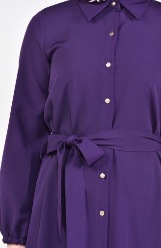 Purple Hijab Dress 0003-07