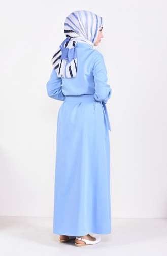 Baby Blue Hijab Dress 0003-08