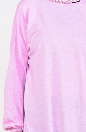 Elastic Sleeve Tunic 9028-06 Pink 9028-06