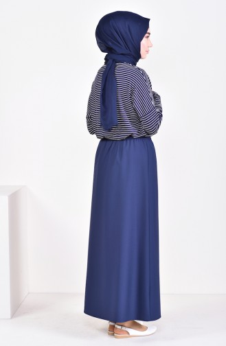 Beli Lastikli Etek 1001A-04 Lacivert