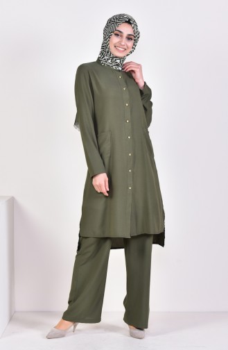 Tunik Pantolon İkili Takım 1197-04 Yeşil