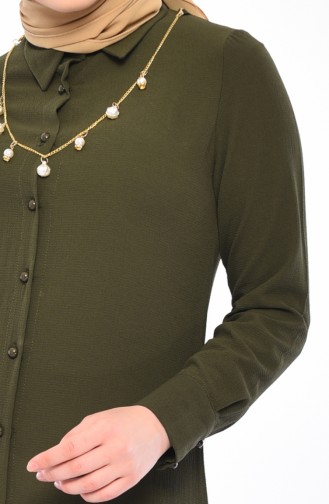 Necklace Tunic 4165-02 Khaki 4165-02