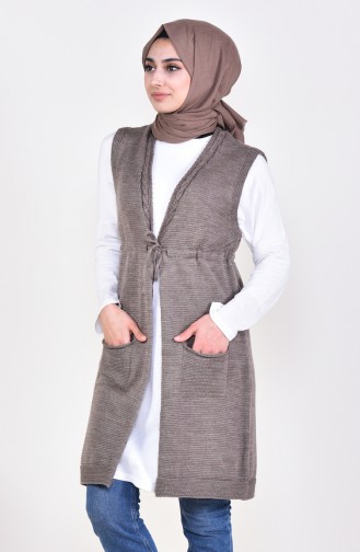 Gilet avec Poches 4130-03 Vison 4130-03