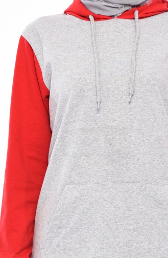 Hooded Tracksuit19013-04 Red 19013-04