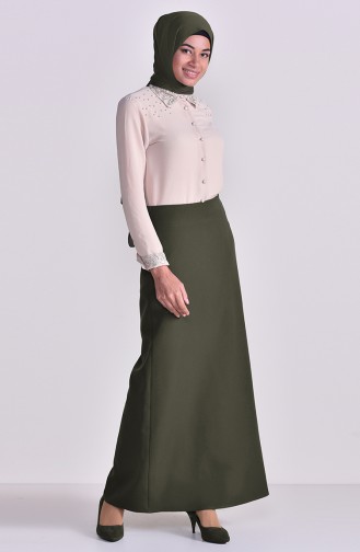 Khaki Skirt 0216-02