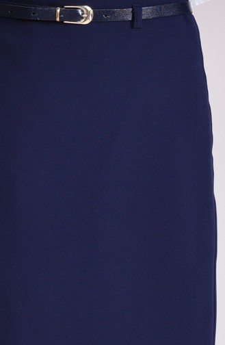 Belt Skirt 2204-01 Navy Blue 2204-01
