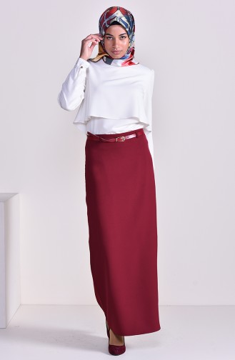 Belt Skirt 2204-04 Bordeaux 2204-04