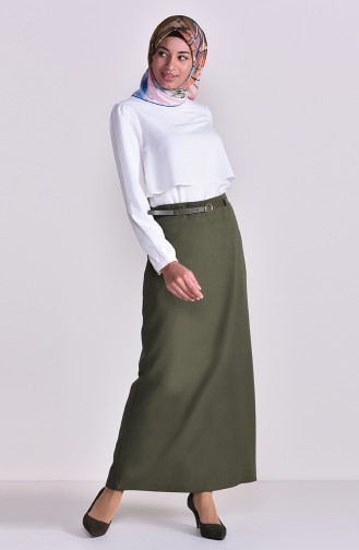 Belt Skirt 2204-05 Khaki 2204-05
