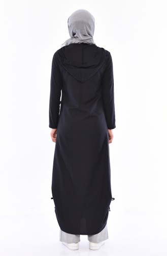 Hooded Abaya 1291-02 Black 1291-02