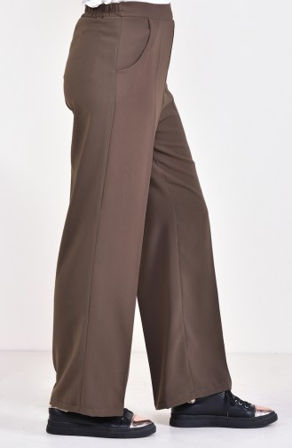 Waist Rubber Trousers 2075-01 dark Khaki 2075-01