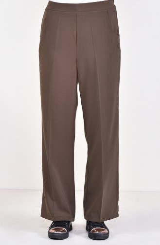 Waist Rubber Trousers 2075-01 dark Khaki 2075-01