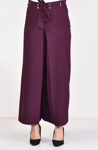 Pantalon Jupe a Ceinture 31247-03 Plum 31247-03