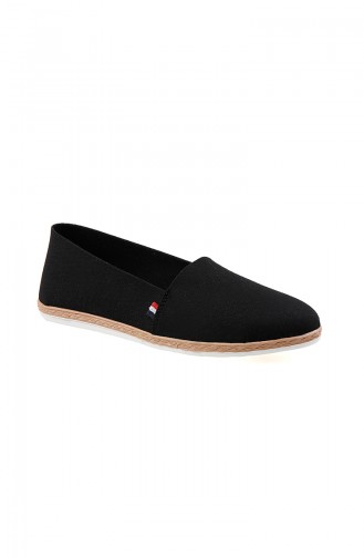 Black Women`s Flats 0123-01