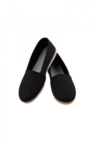 Black Women`s Flats 0123-01