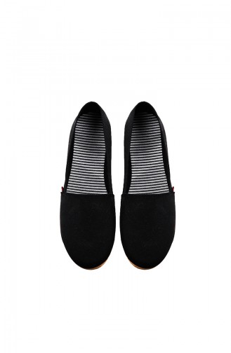 Black Women`s Flats 0123-01