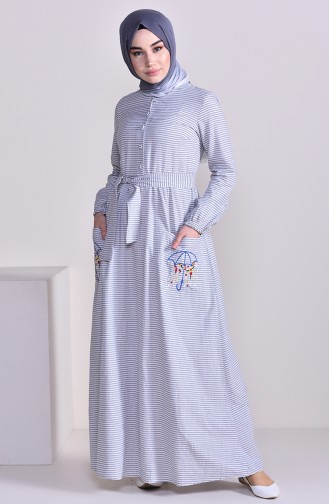 Cotton Embroidered Dress 1164-04 Smoked 1164-04