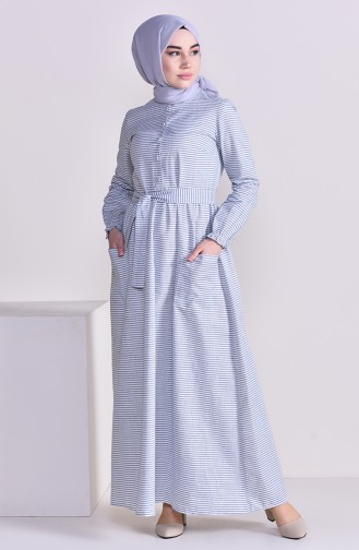 فستان أزرق كحلي 1165-02