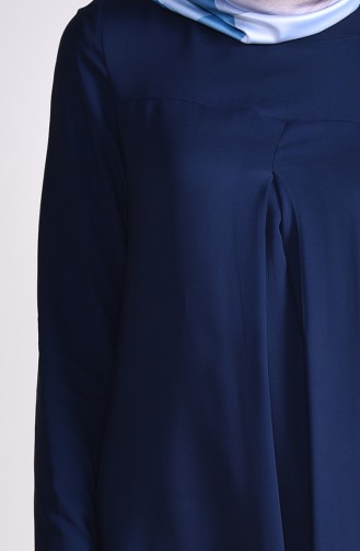A Pile Asimetrik Tunik 0148A-01 Lacivert