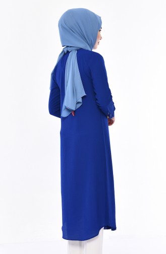 Kolyeli Tunik 4165-06 Saks