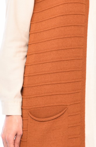 Slim Fit Knitwear Pocket Vest  4125-11 Tile 4125-11