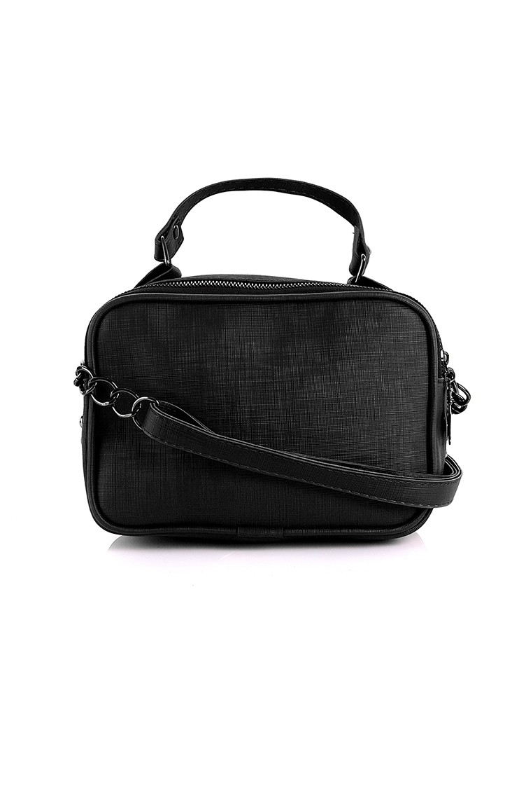 Black Shoulder Bag 10531SI Sefamerve